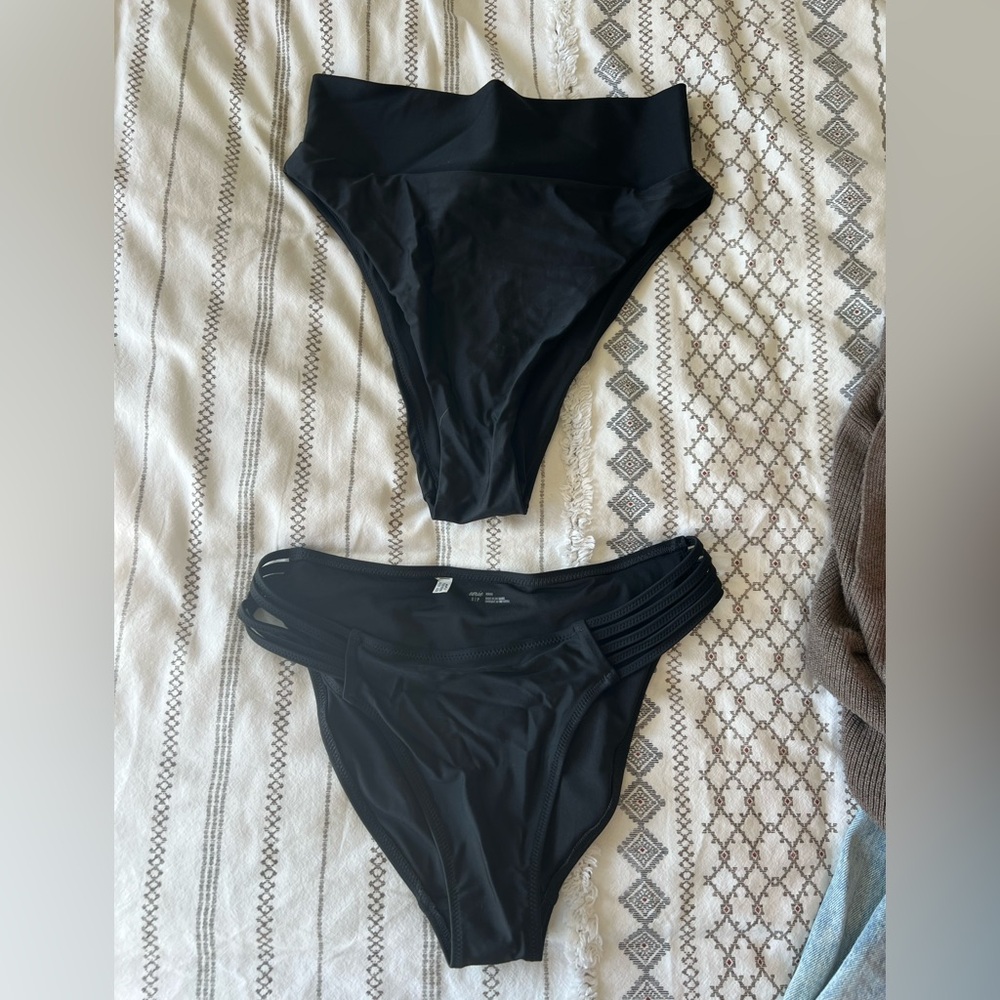 Aerie Black Bikini Bottoms
